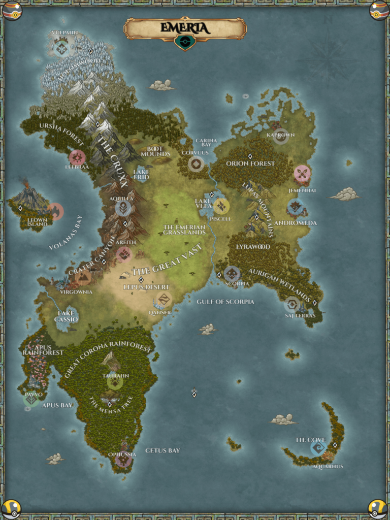 I started a Pokemon DnD Campaign in 2018 and finally got around to making a proper region map