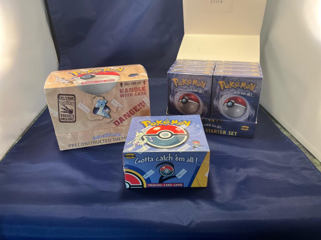 My dad used to own a card store, look what we found in the basement!