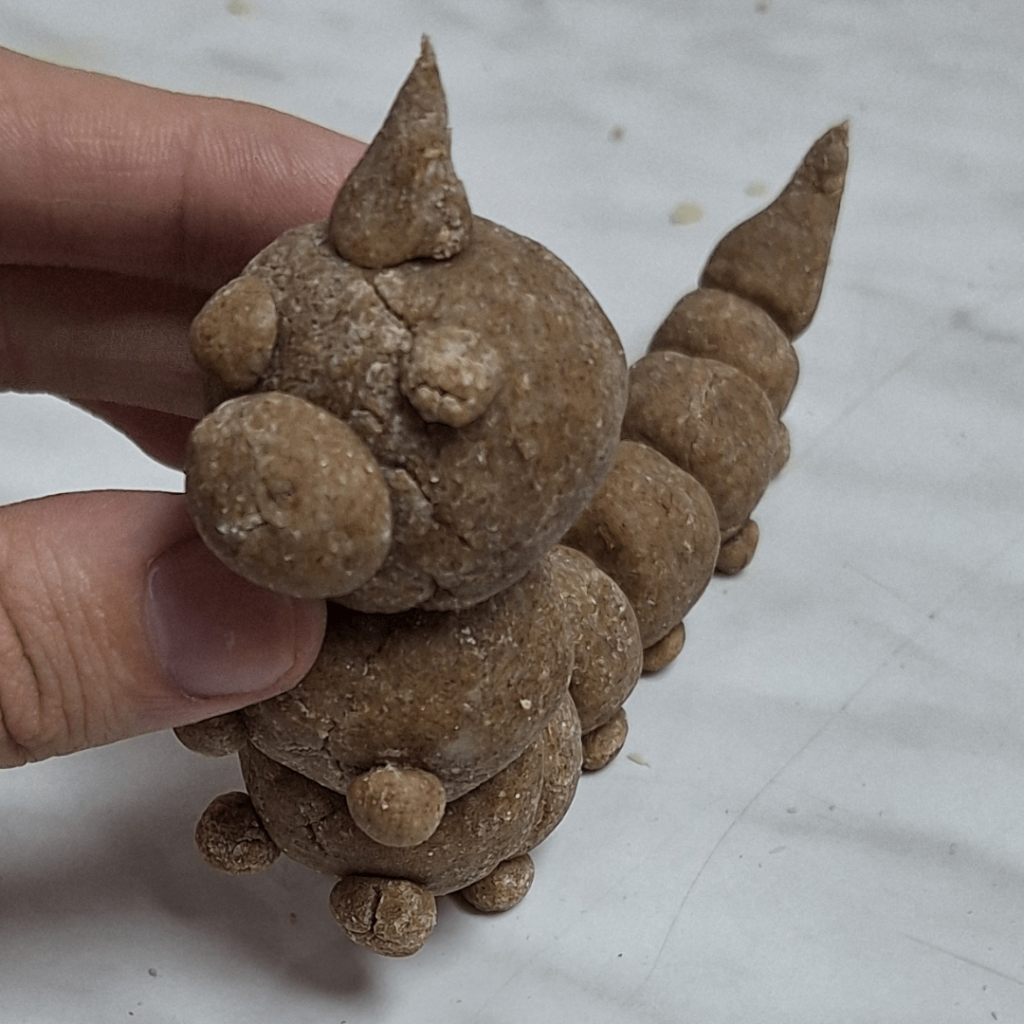I've made this little fella out of dough. First thing I've made out of dough tho.