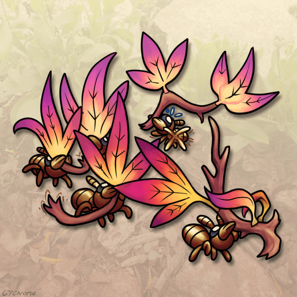 Dandants, the Bug-Dragon pokemon by 67chrome
