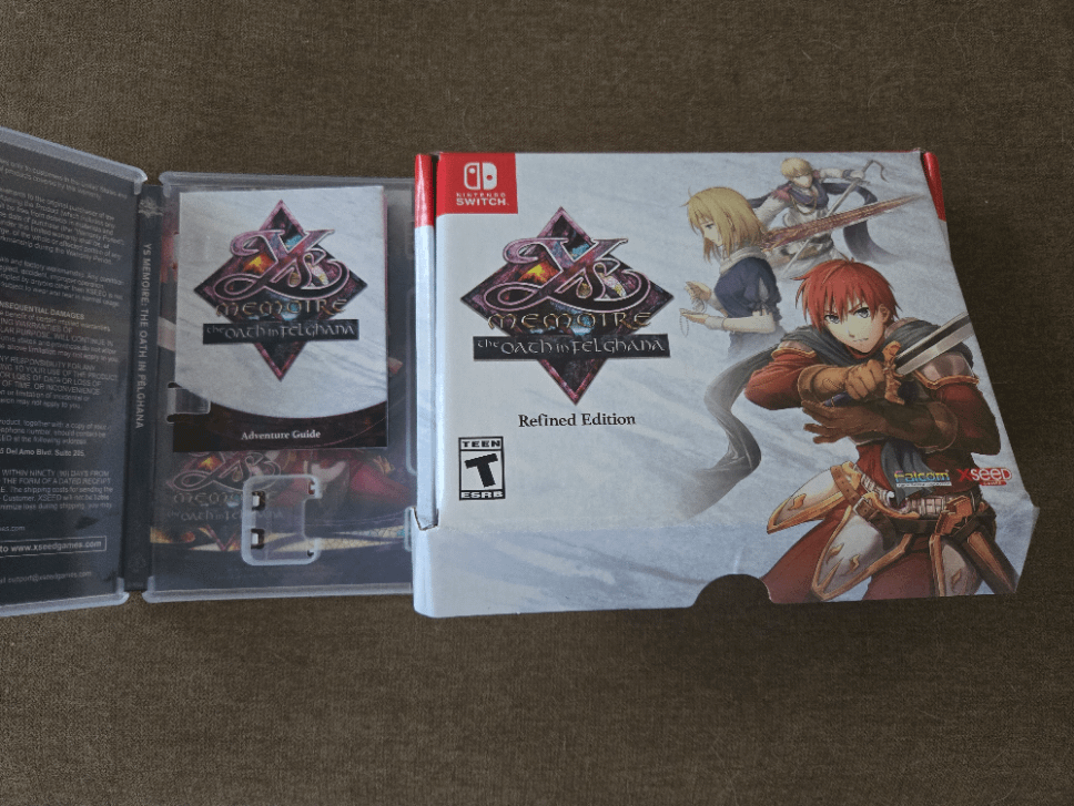 This may not be a big deal to most of you, but it's so refreshing getting a game with an old school guide in the case: "Ys Memoire: The Oath in Felghana"