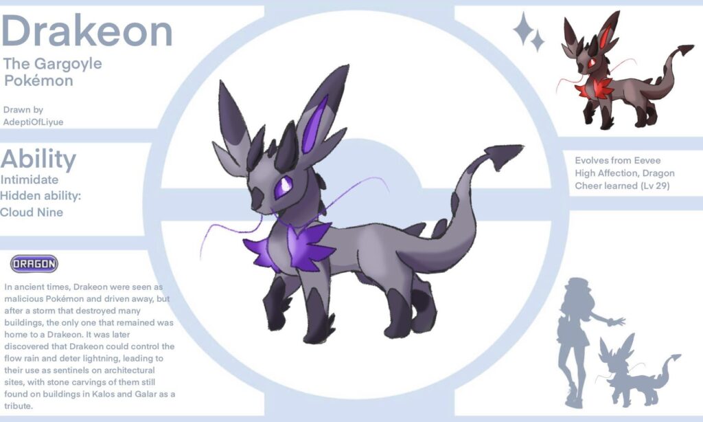 Drakeon, my take on the Dragon Eeveeloution