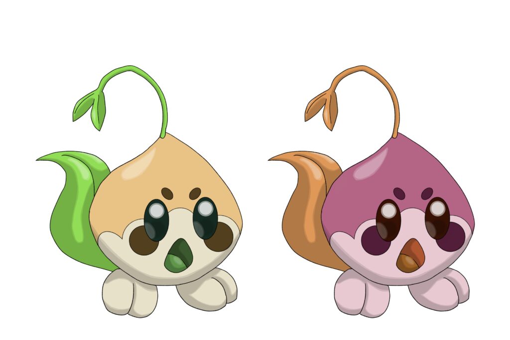 I dragged a sprout mole kicking and screaming into the Pokémon universe (Art by yours truly)