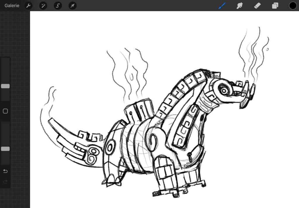 Zonai Architecture based Fakemon (zelda totk x Pokemon)