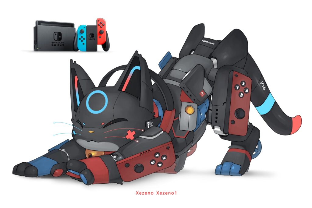 Switch Cat fanart by me