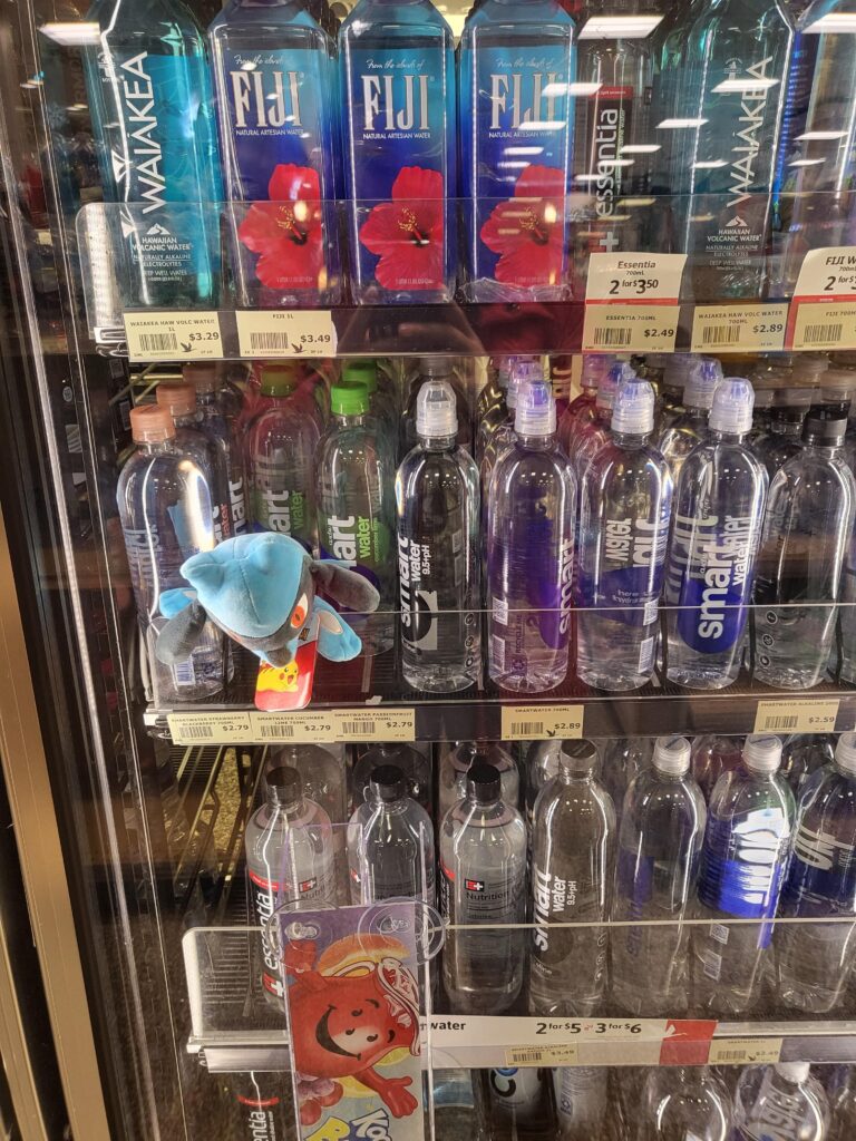 Found a wild Lucario just chilling at a gas station