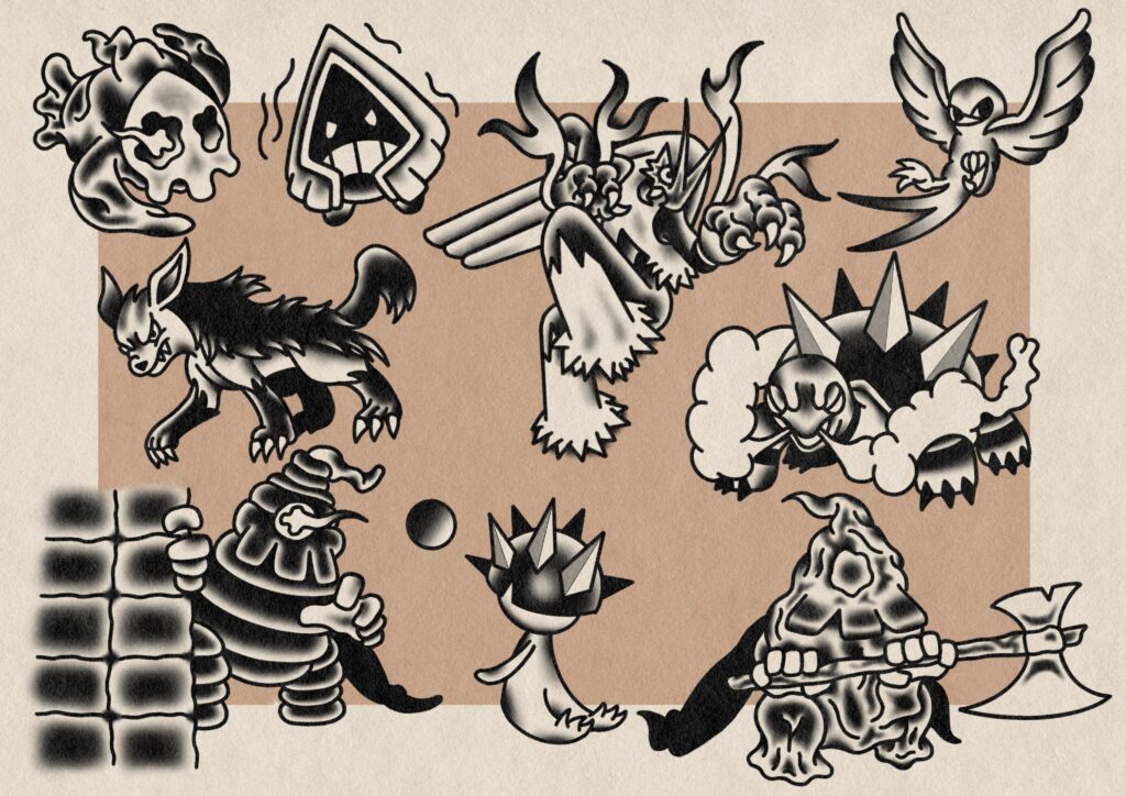 Pokémon flash sheet for my apprenticeship, Gen 3 edition🩸