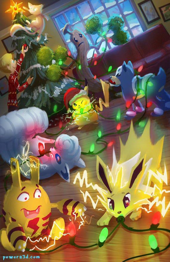 Merry Christmas with Pikachu and Friends.