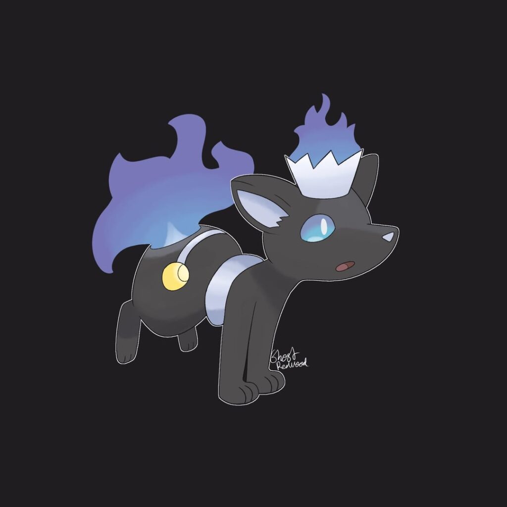 Vulpix x Chandelure Fusion [OC]