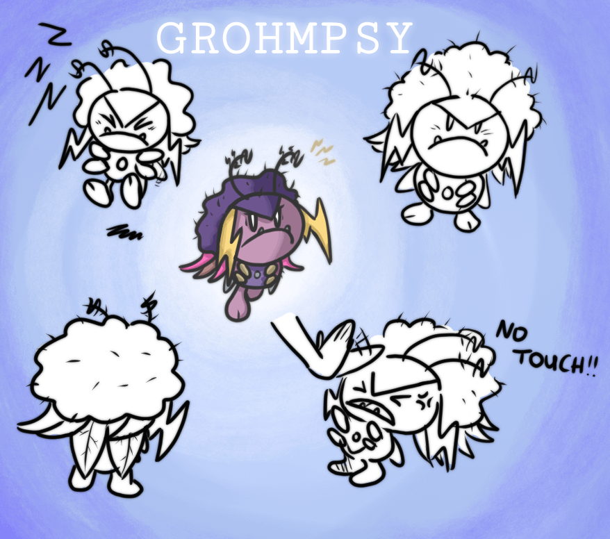 Meet Grohmpsy, the grumpy fairy
