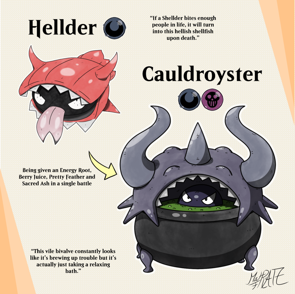 Two Hellish Shellfish Fakemon