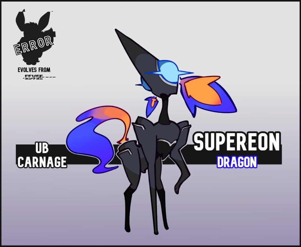 Tried my hand at making a Dragon type evolution for [REDACTED]