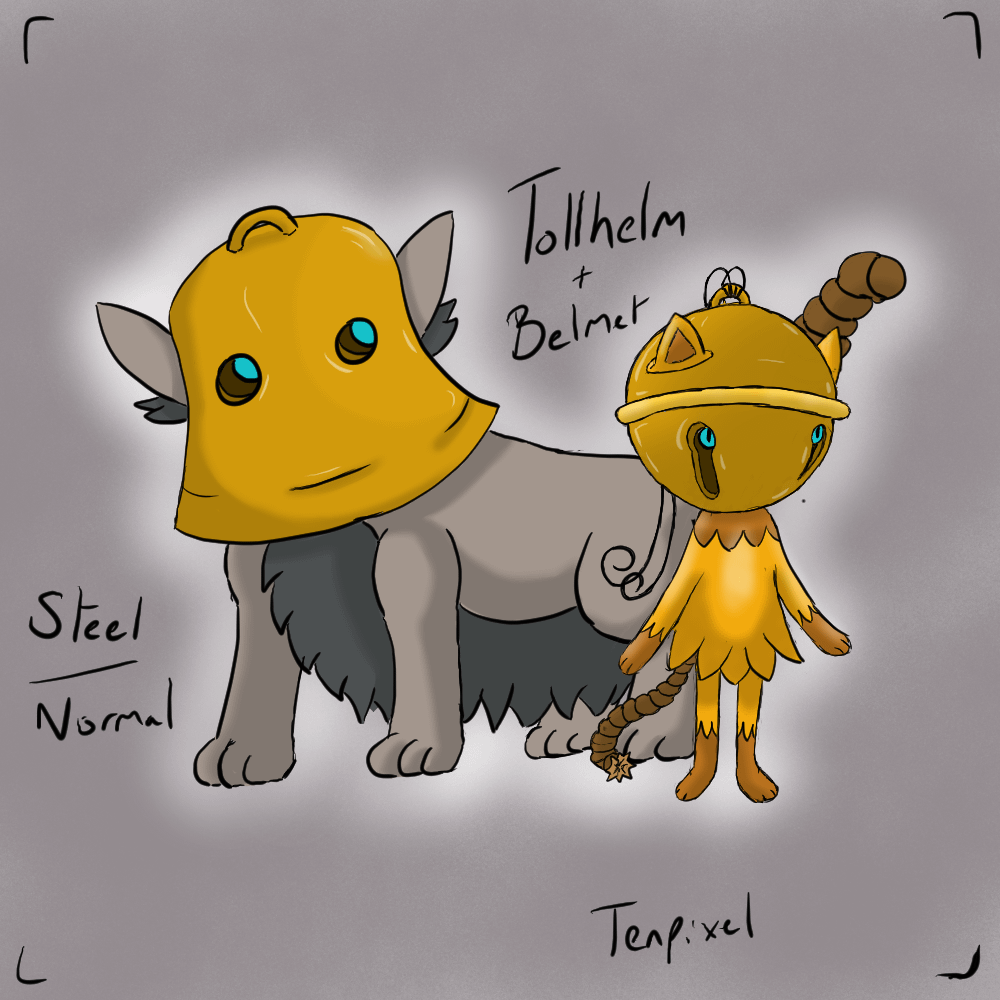 Tollhelm + Belmet - My first Fakemon evo line
