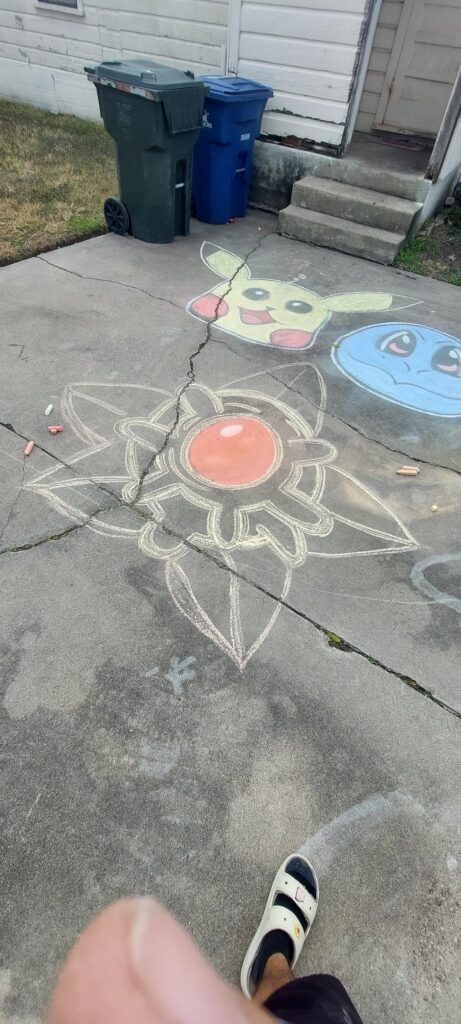 Got carried away with the kids chalk