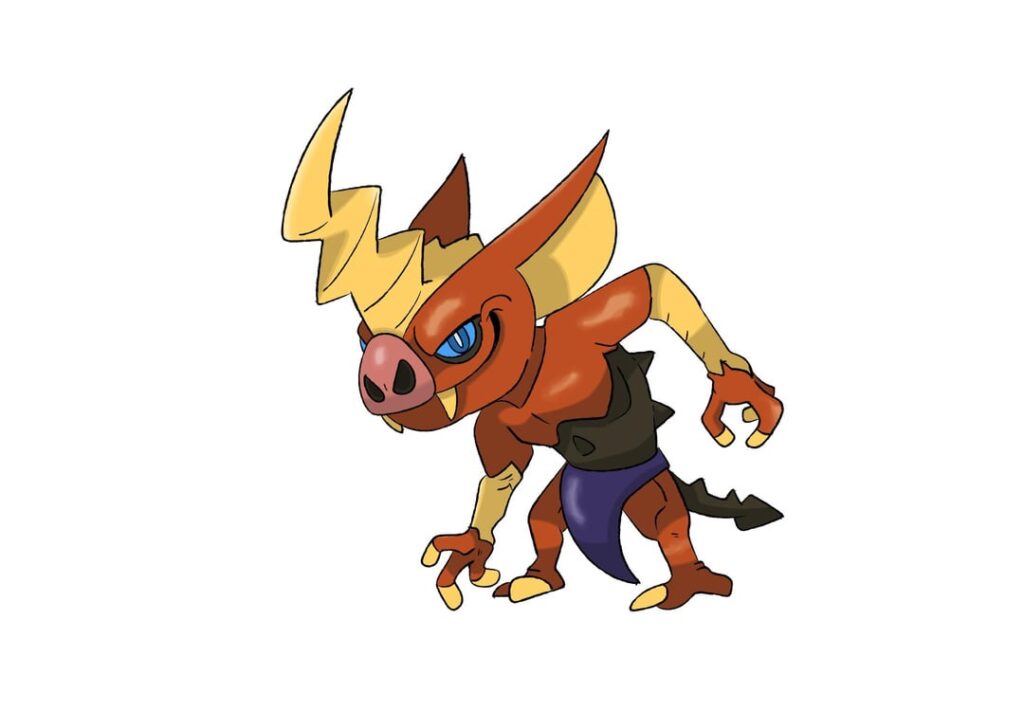 A Fakemon based on the Bokoblins from Zelda: Breath of the Wild (oc)