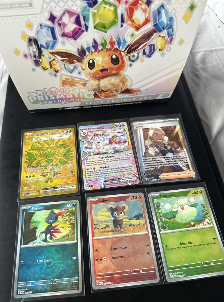 Super fun ETB, No chase cards, but I’m happy with gold.