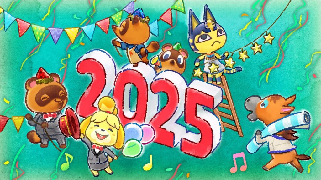 The Official Animal Crossing account has released new artwork to celebrate 2025!