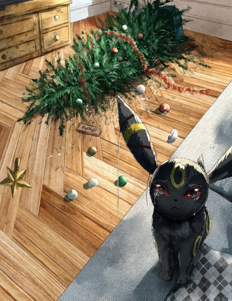 (Oc) Umbreon's final mischief of the year!