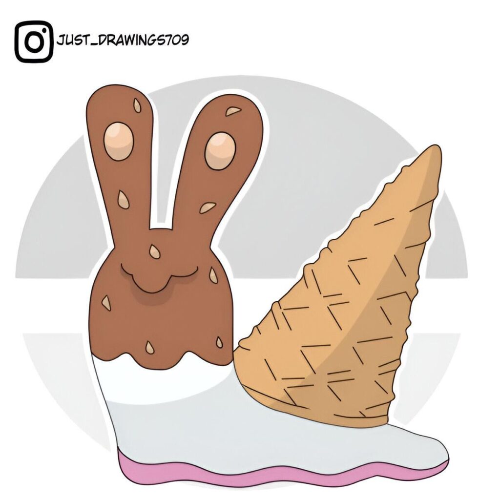 Dessnail: The Sweet Cone Pokemon