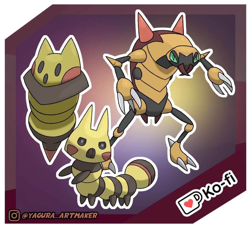 Regional bug from my old pokedex project. They are Bug/Electric type