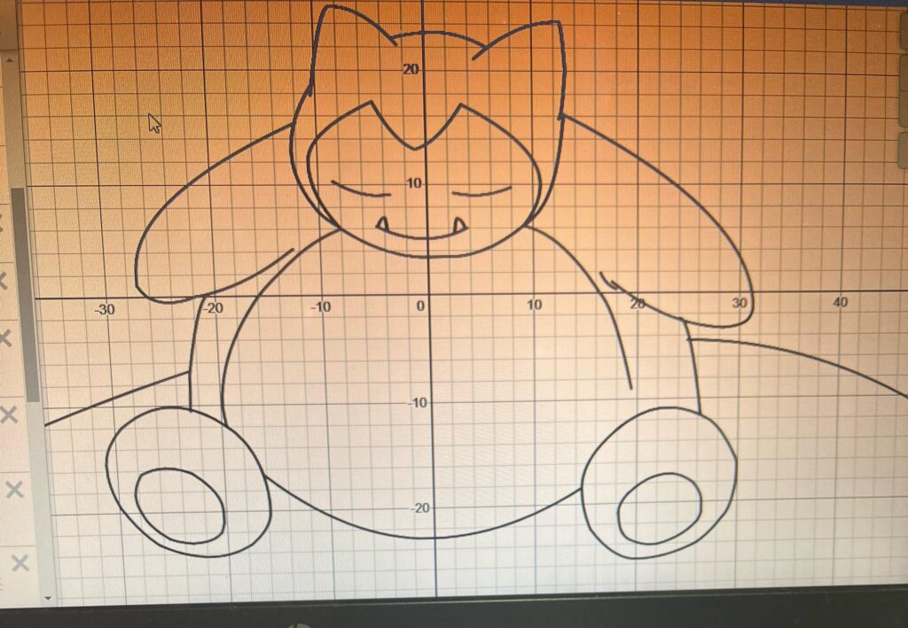 Tried making Snorlax in Desmos