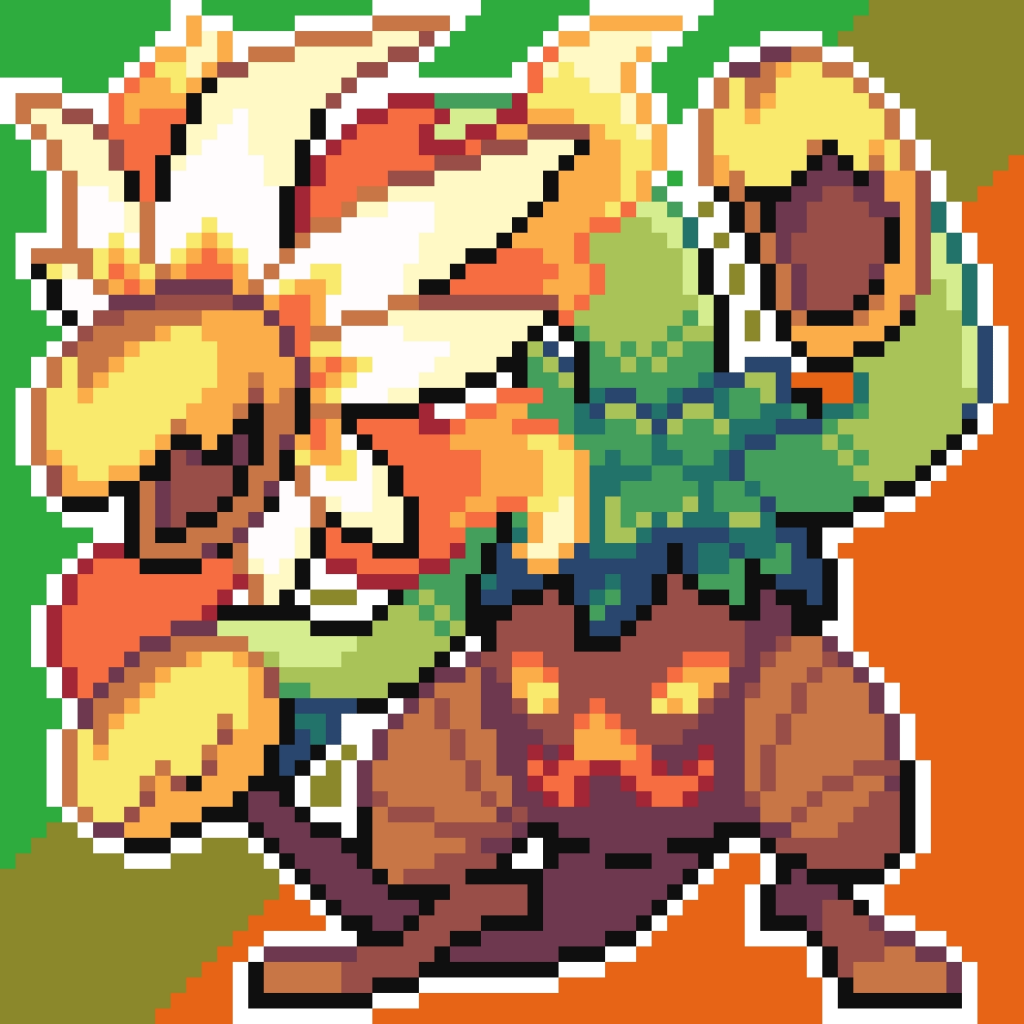 The redesigned Exeggutor served sunny-side up for my project! (Grass/Fire)