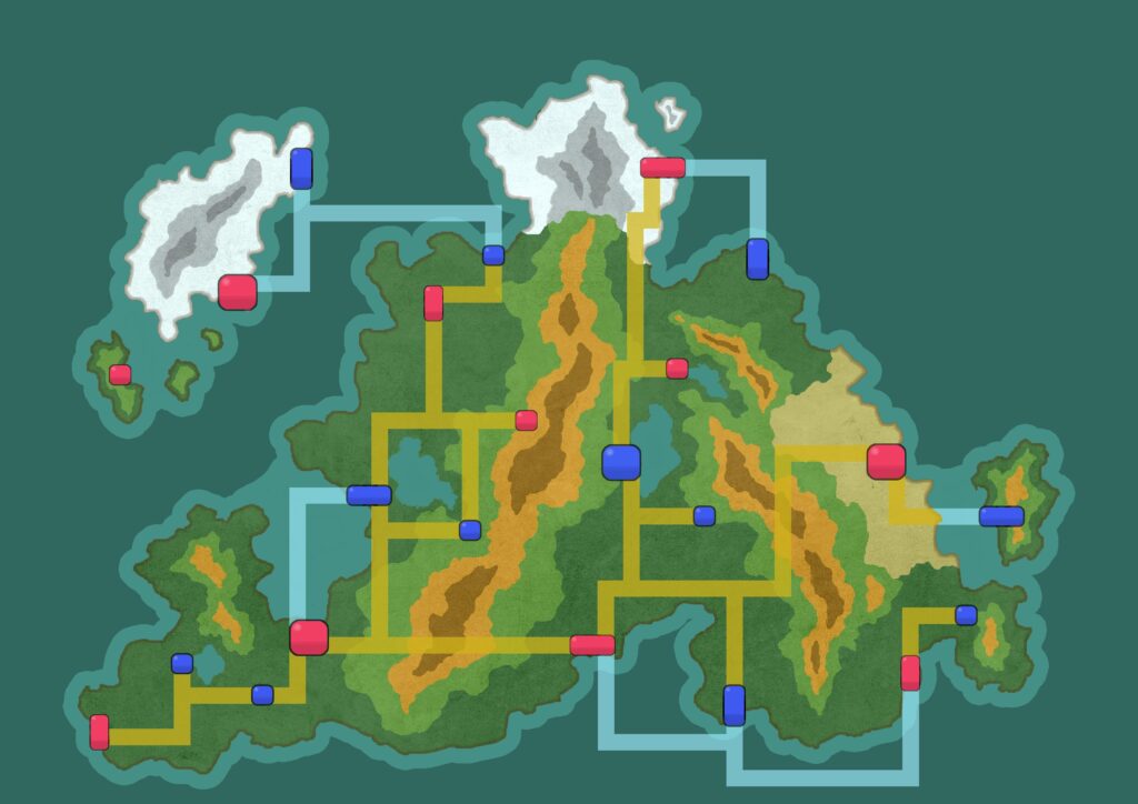 Making a region based on Appalachia. Really proud of the map.