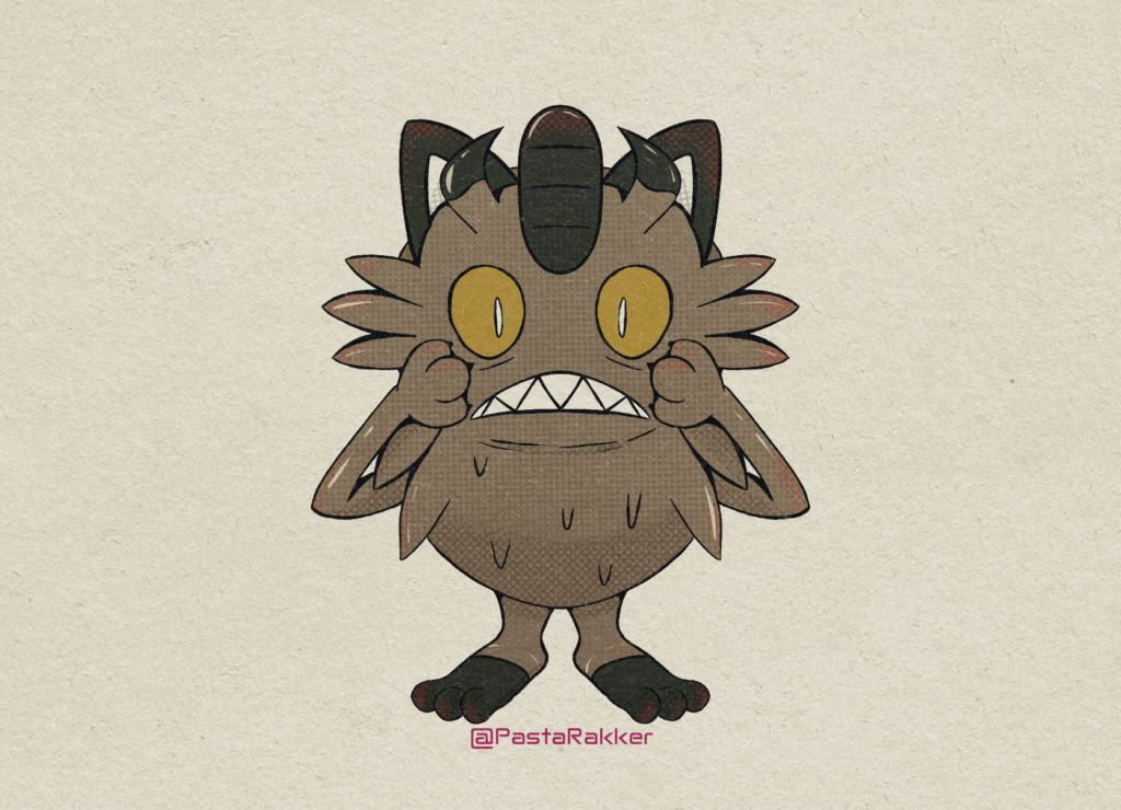 [OC] A very worried Galarian Meowth