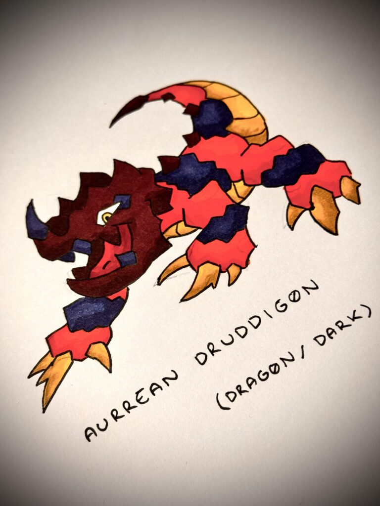 Aurrean Druddigon! Based on the thorny devil