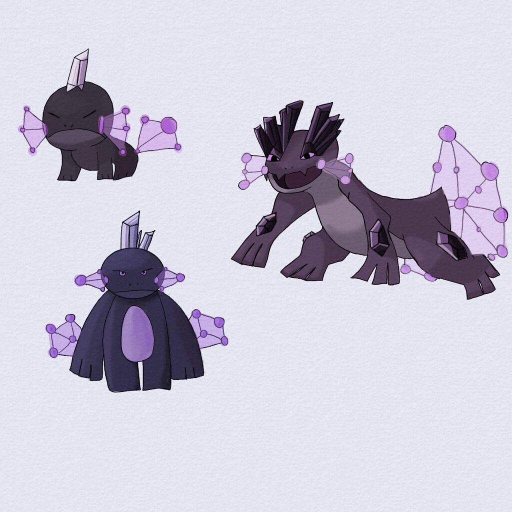 Mudkip Evolution Line Type Change (Psychic - Rock)