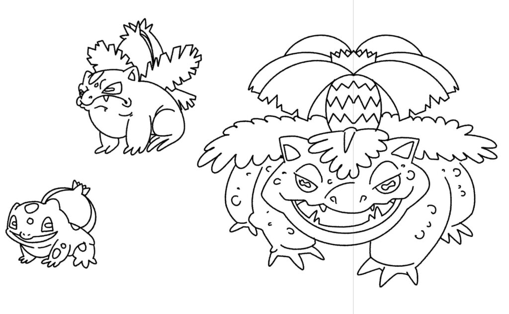 Bulbasaur line but the Pokémon are actual Frogs