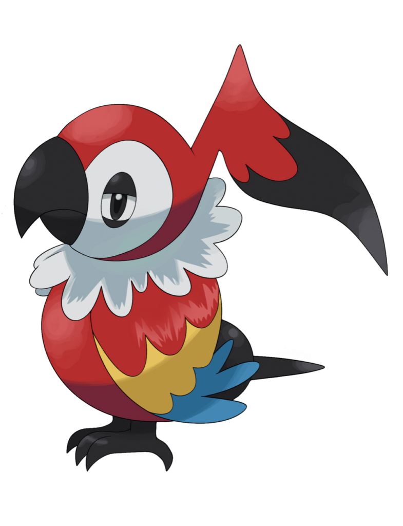 Dark/Flying Form of Chatot and Parriot, the Rioting Pokémon! Continuing to share my pirate-y mon spree haha.