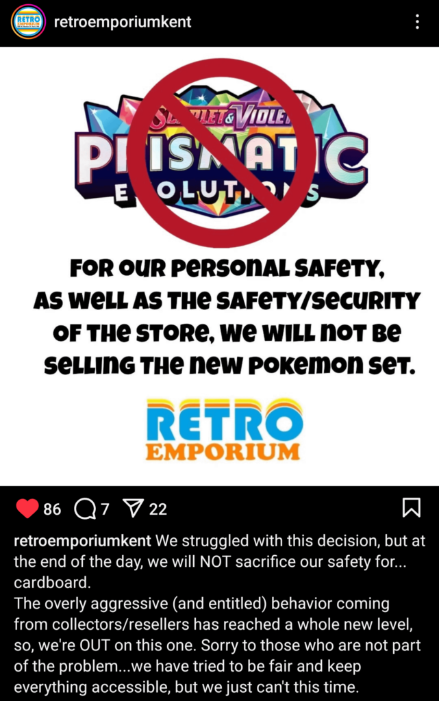 Two stores in my area (one doesn't have social media) are refusing to carry the new set. See y'all on the front lines of battle 🫡