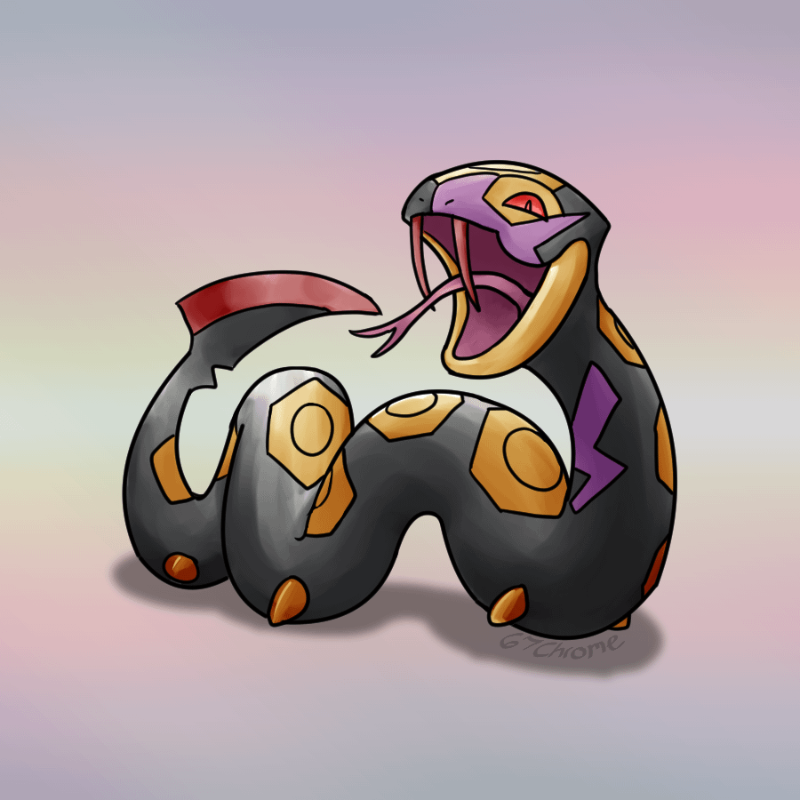 [OC] Seviper art for Gen3's best snake! Had a lot of fun making this boy, thought I'd share.