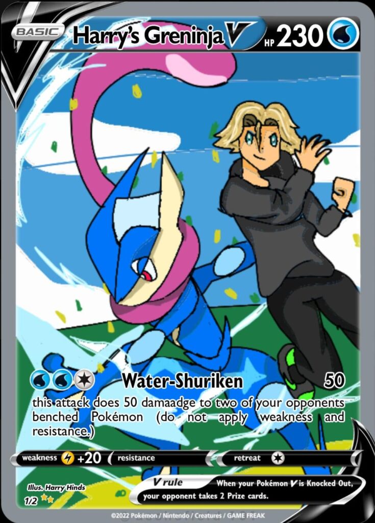 Custom Pokémon cards I made
