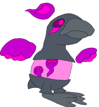 My lantern shoebill inspired pokemon! ghost steel types