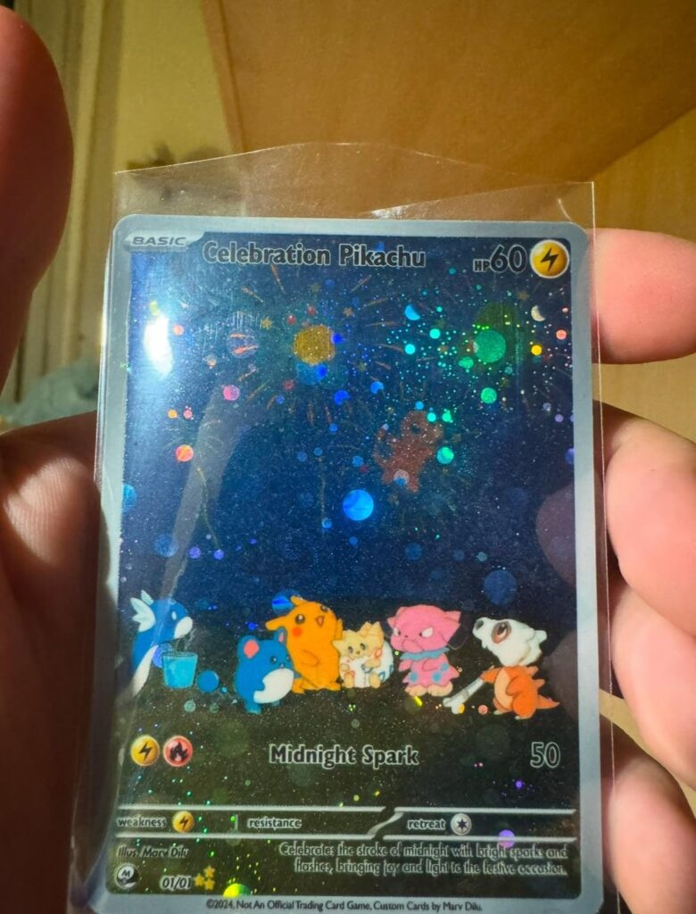 Happy new year from me and one of my fav card in my collection (themed casually with the new year lol)