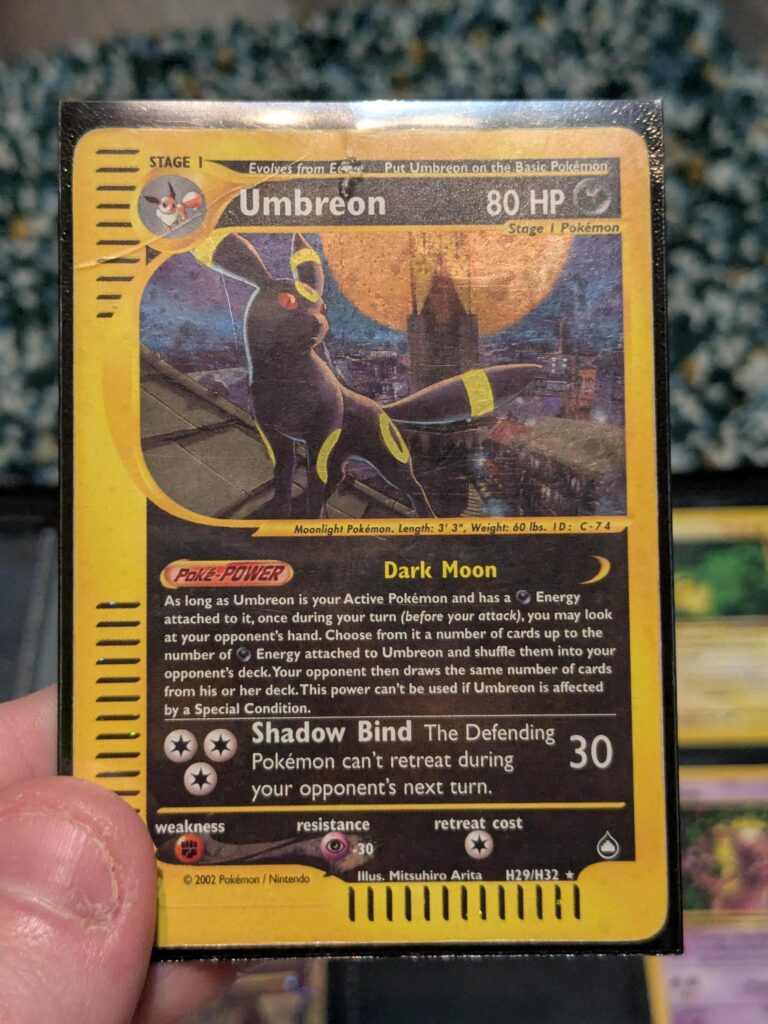 When I was in 7th grade, my friend had this pinned to a corkboard and handed it to me because I told him I liked Umbreon.
