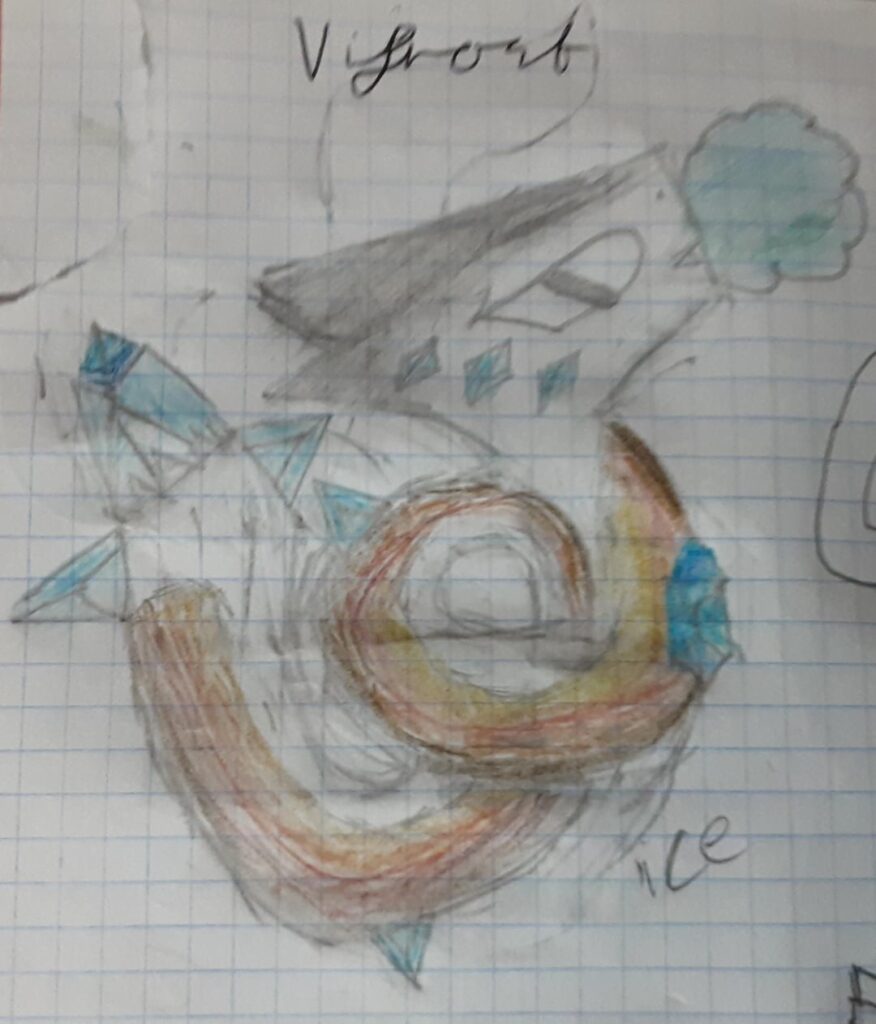 My two icy snake fakemon: vifrost,snoconda