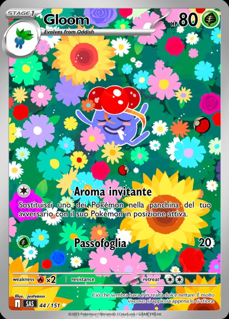 Hey, it’s me again! My project of illustrating every Pokémon from first gen is just at its beginning. Third card out of 151: Gloom! Do you like it?