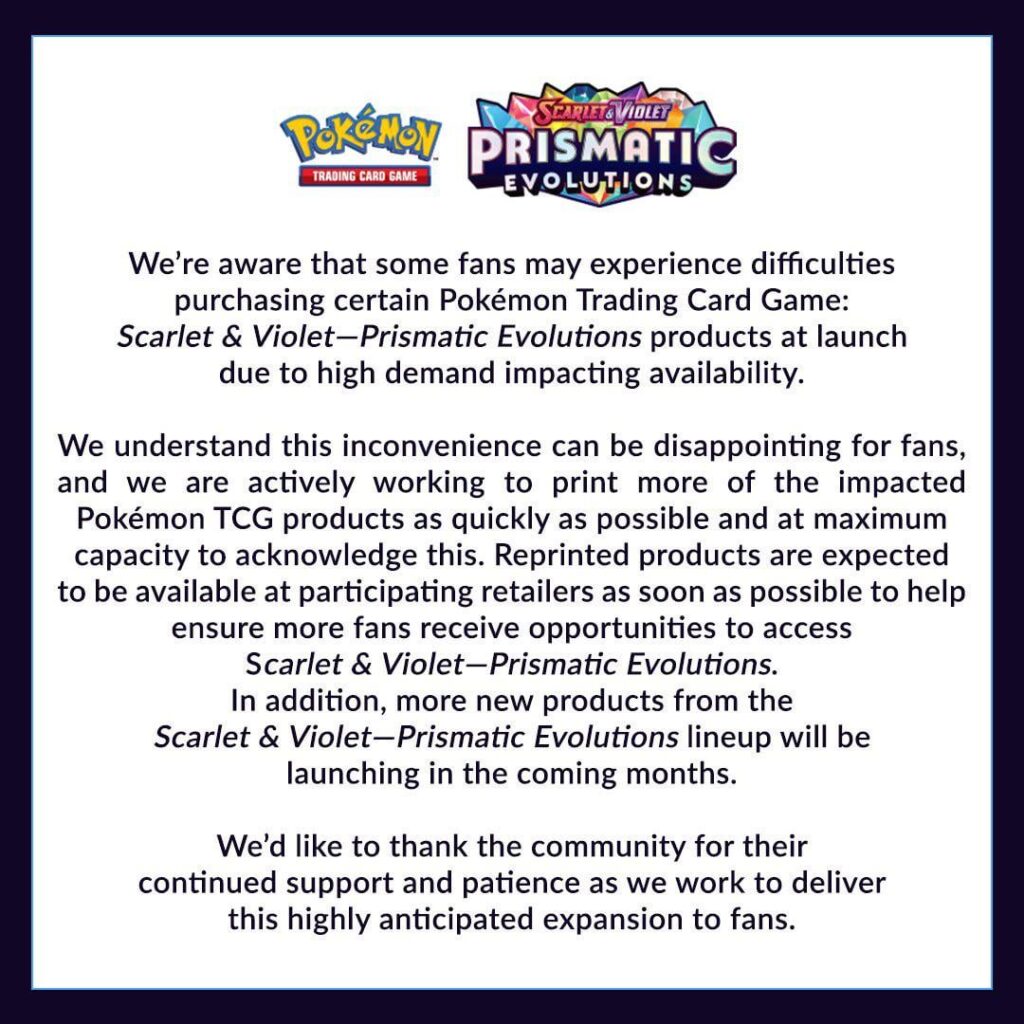 Official Statement from PokémonTCG