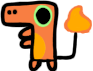 I drew charmander but as the dancing dragon meme.