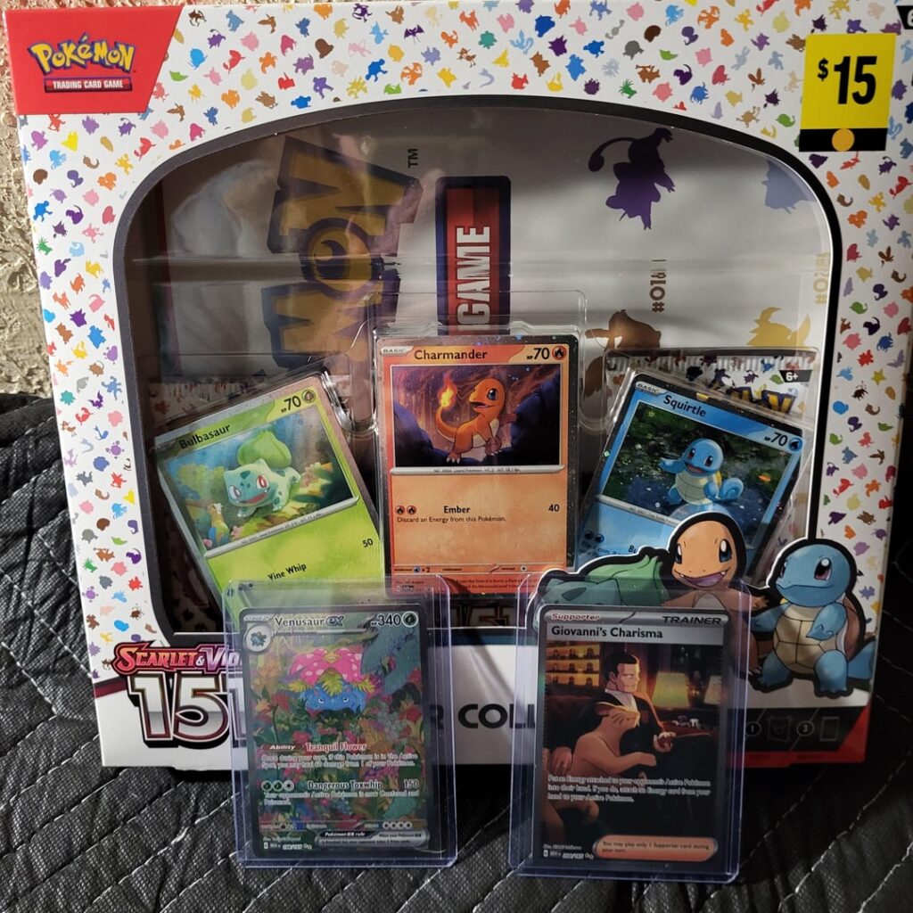 Go check your dollar general stores! I went in yesterday and found a full case..bought 2 poster boxes..got a $5 coupon for today and didn't think any would be left but yep they had the 151 posters set left so bought 2 more. With $5 off the purchase..these are my best pulls..still have 1 box left.