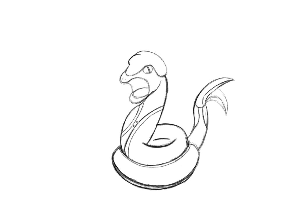 Attempting a regional ekans line. Is base on a coal mine worker/coal mine cave. Typing I was thinking to be rock/poison since coal mines can still be toxic. Or rock/steel. Critiques are welcomed