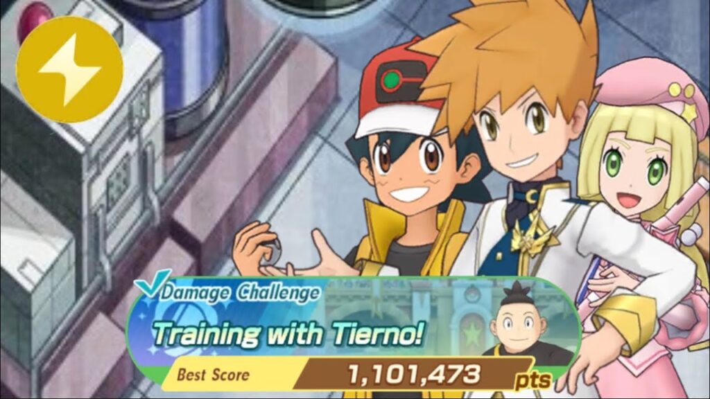 Ash’s Electrifying Dance Moves (1,101,473 Points) Damage Challenge Electric 3v1 - Pokemon Masters EX