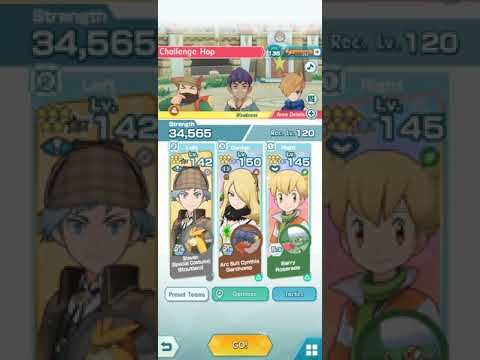 Pokemon Masters EX Damage Challenge Hop Ground 3 v 3 1.3+ Points