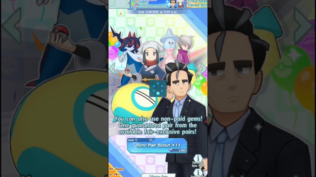 Pokemon Masters Ex One -time day fire Scout#pokemon #anime