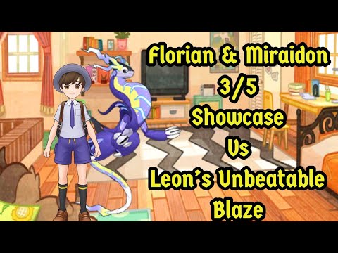 Florian And Miraidon 3/5 Showcase.  Pokemon Masters EX.  #pokemon #pokemonmasters