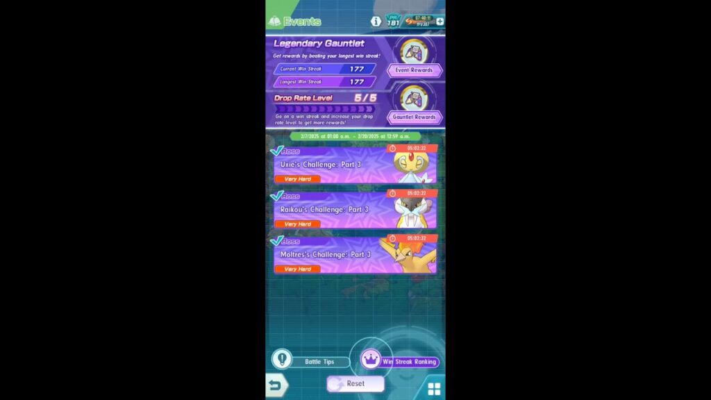 Pokemon Masters - Legendary Gauntlet #18 (177 Streak)