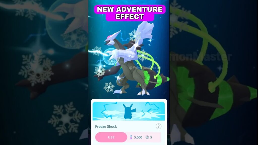 New Adventure Effect for Black Kyurem in Pokemon GO.